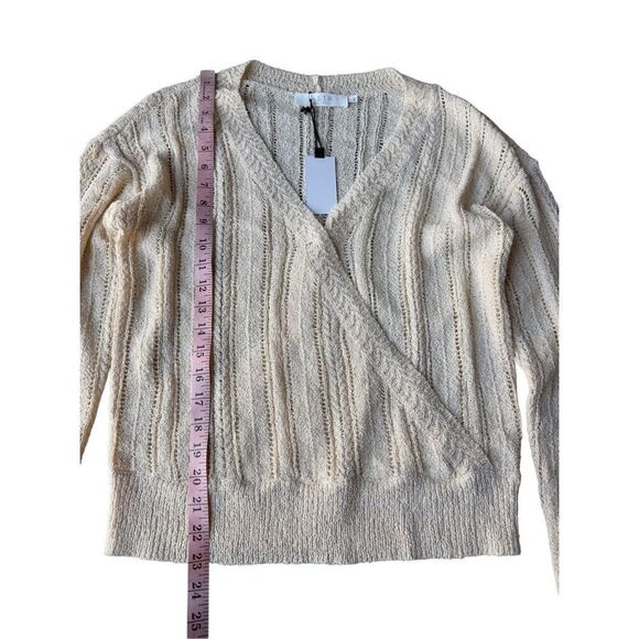 ASTR The Label Cream Knit Wrap V-neck Sweater - Picture 8 of 10